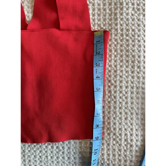 Seek The Label Bandage Crop Top Red Sz Medium - Picture 5 of 7